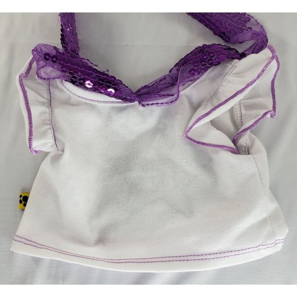 Build a Bear BFF Shirt Purple Sequin Outfit - Picture 3 of 4